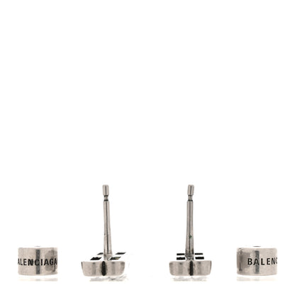 Balenciaga Metal BB Icon Earrings Silver 3 of 4