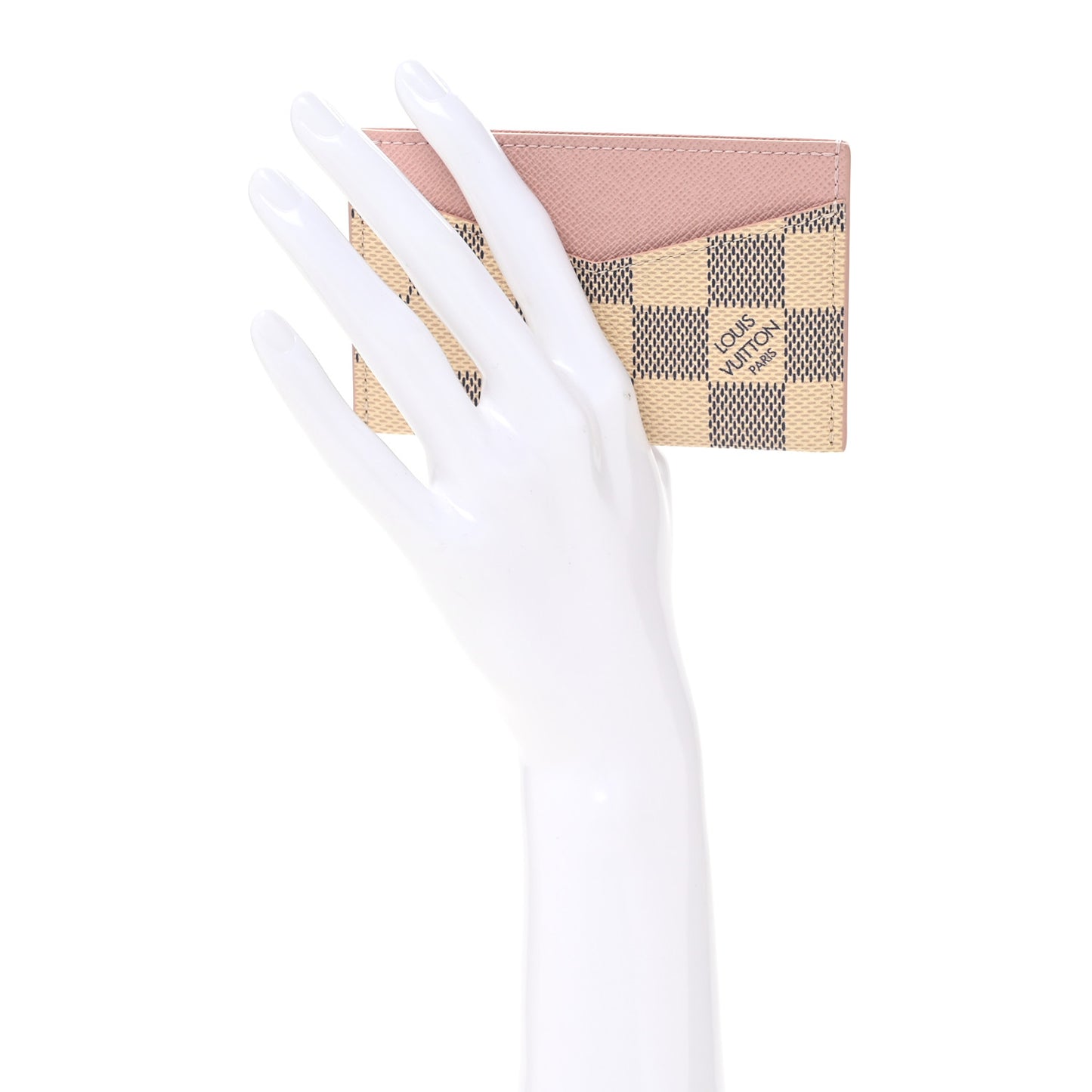 Damier Azur Daily Card Holder Rose Ballerine