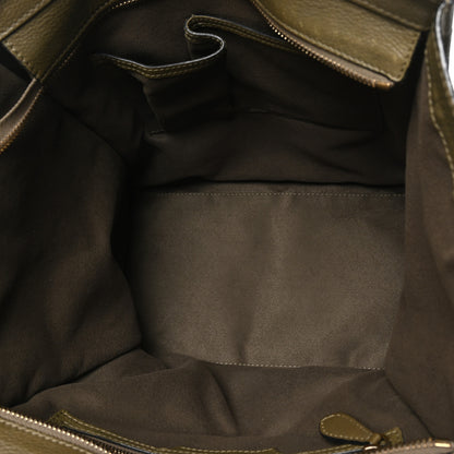 Celine Drummed Calfskin Mini Luggage Souris 5 of 11