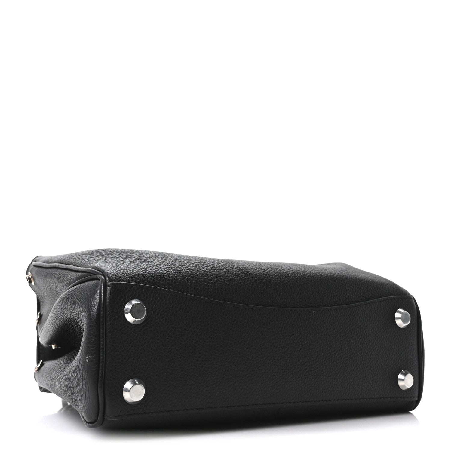 Balenciaga Grained Calfskin Small Rodeo Top Handle Handbag Black 4 of 10