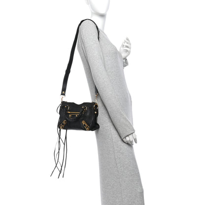 Balenciaga Chevre Gold Metallic Edge Hardware Mini City Black 2 of 11