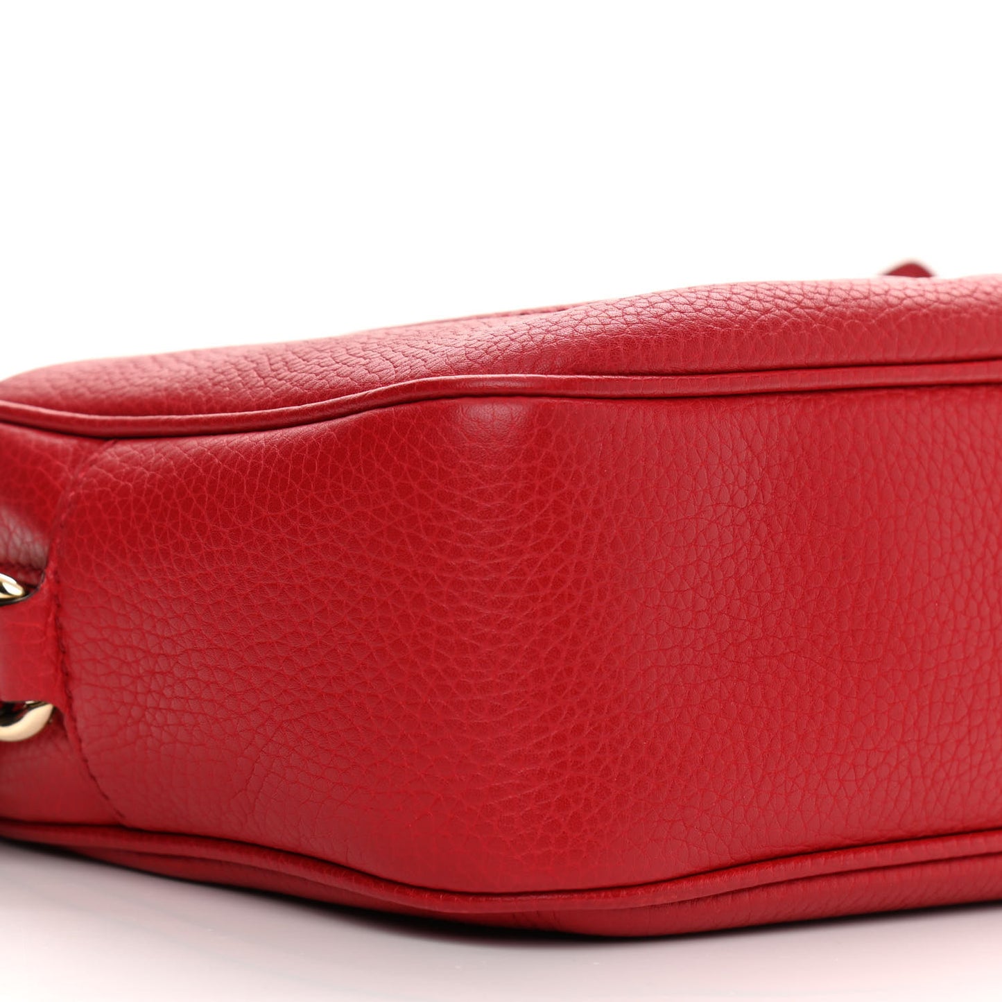Pebbled Calfskin Small Soho Disco Bag Tabasco Red