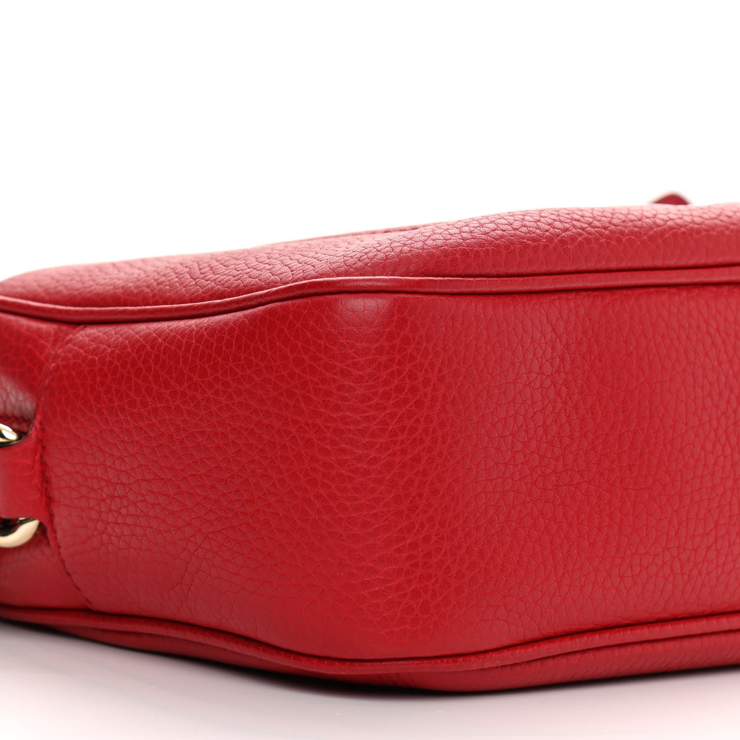 Gucci Pebbled Calfskin Small Soho Disco Bag Tabasco Red 10 of 13