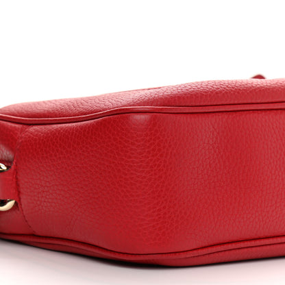 Gucci Pebbled Calfskin Small Soho Disco Bag Tabasco Red 10 of 13