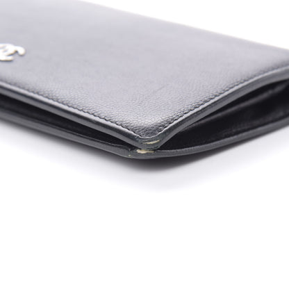 Chanel Caviar Sevruga Yen Wallet Black 10 of 12