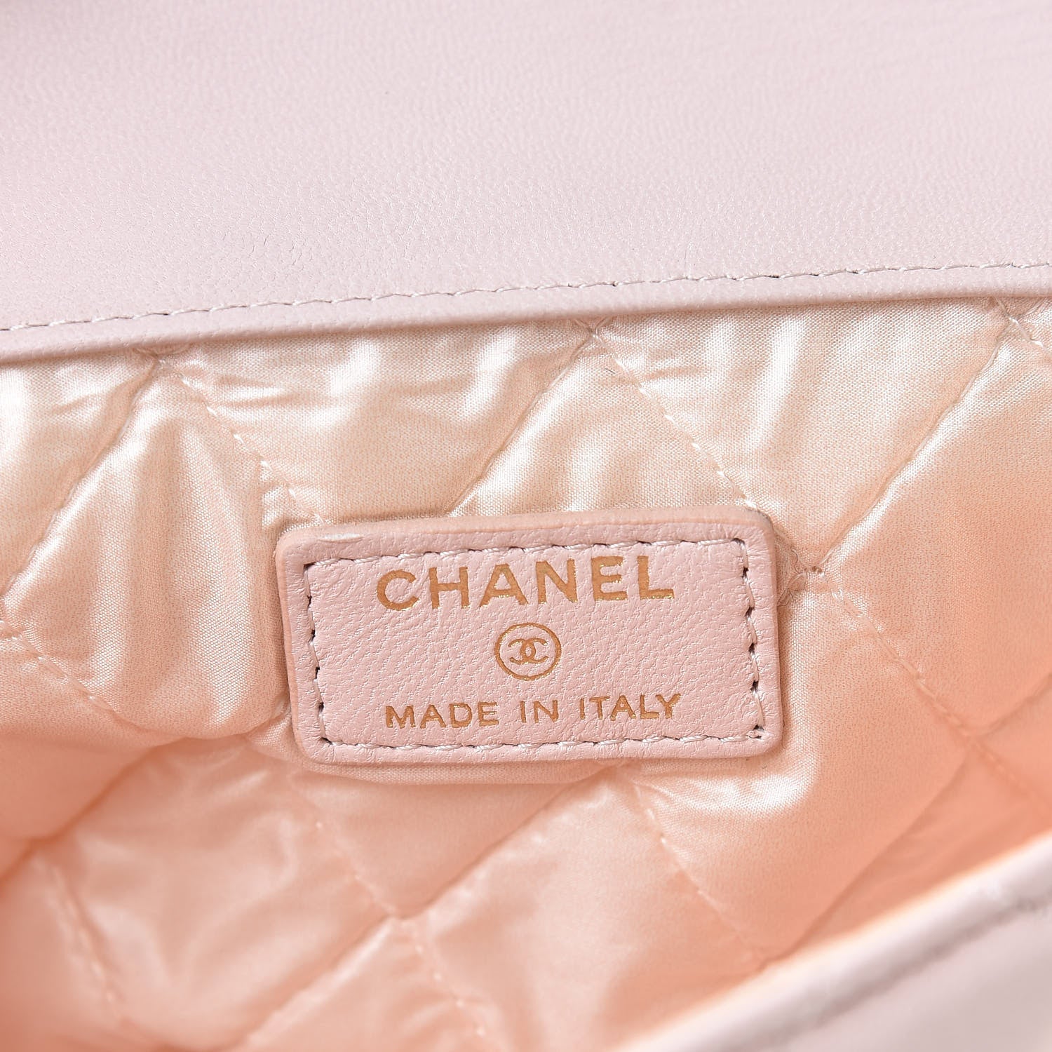 Chanel Lambskin Quilted Flap Cosmetic Case Rose Clair 6 of 11