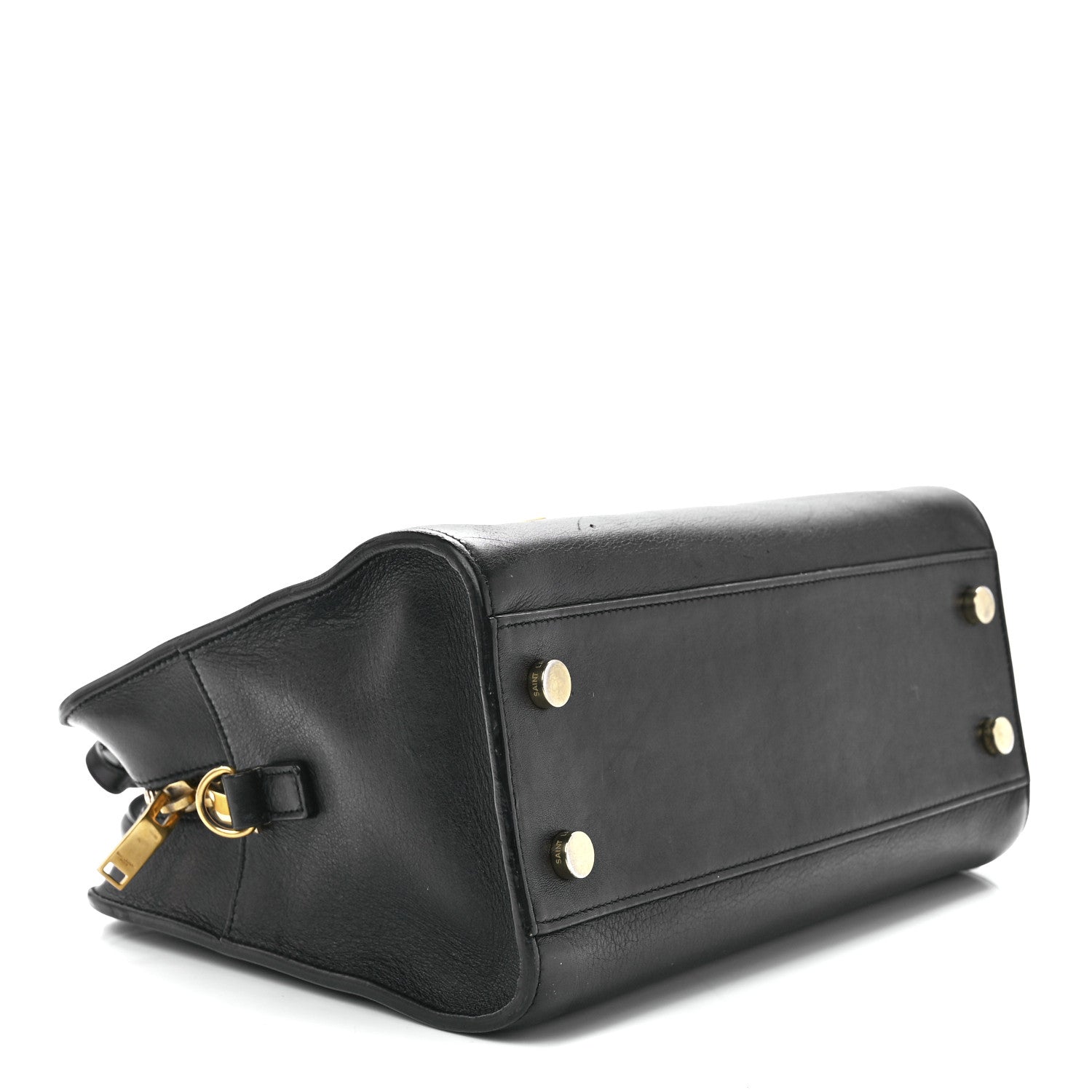 Saint Laurent Calfskin Monogram Baby Cabas Black 3 of 12