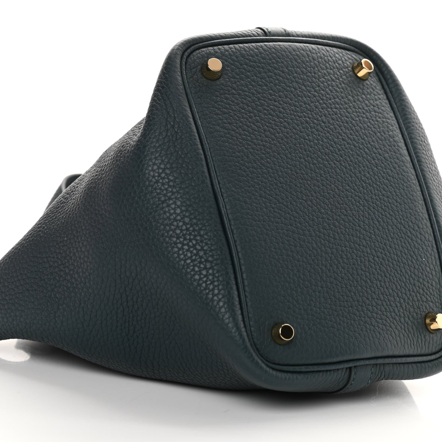 Hermes Taurillon Clemence Picotin Lock 18 PM Vert Cypress 9 of 15