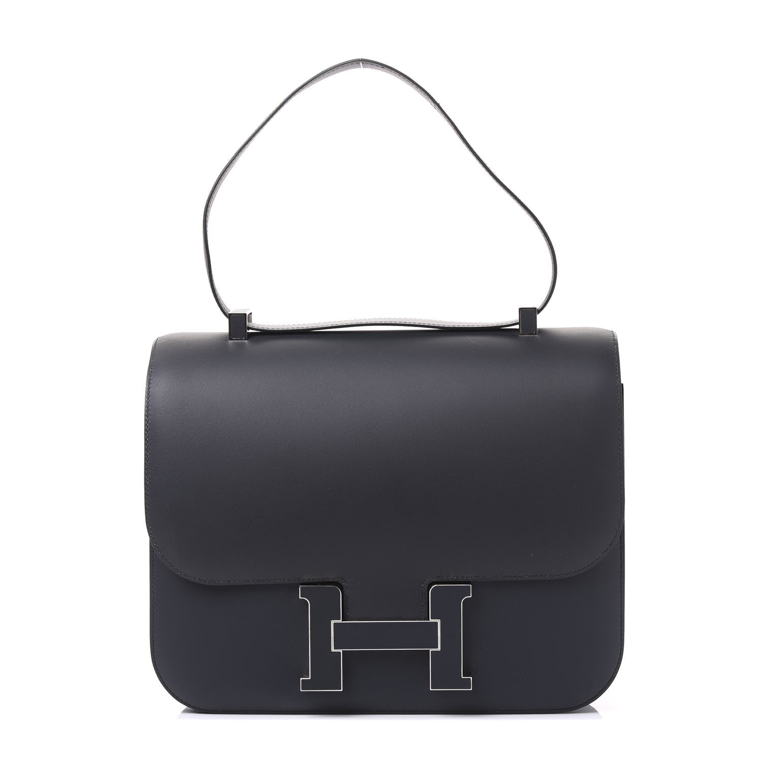 Hermes Veau Sombrero Constance Cartable 29 Bleu Obscur 1 of 13