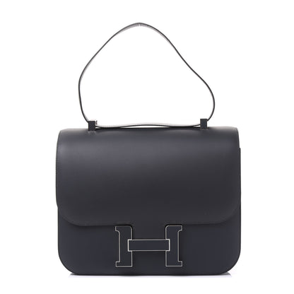 Hermes Veau Sombrero Constance Cartable 29 Bleu Obscur 1 of 13