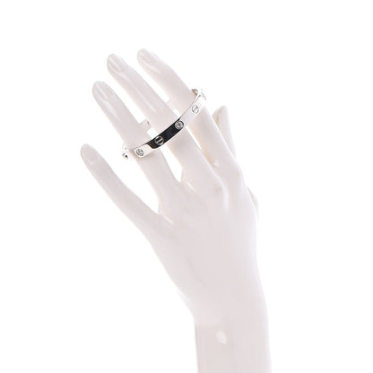 Cartier 18K White Gold 6 Diamond LOVE Bracelet 16 2 of 6