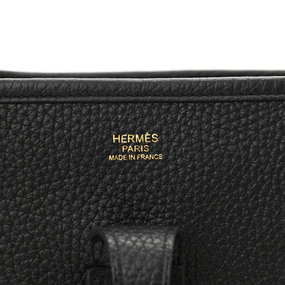 Hermes Taurillon Clemence Evelyne III PM Black 6 of 10