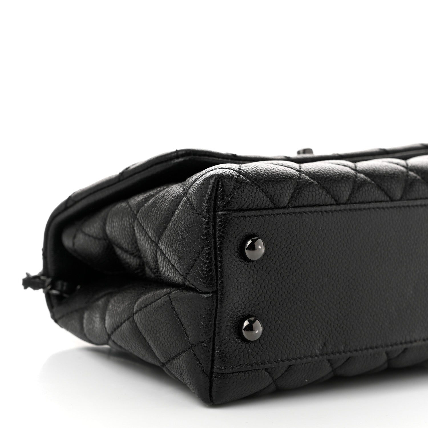 Chanel Caviar Quilted Mini Coco Handle Flap So Black 9 of 10