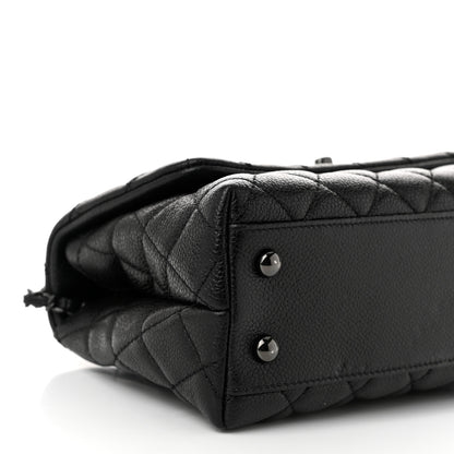 Chanel Caviar Quilted Mini Coco Handle Flap So Black 9 of 10