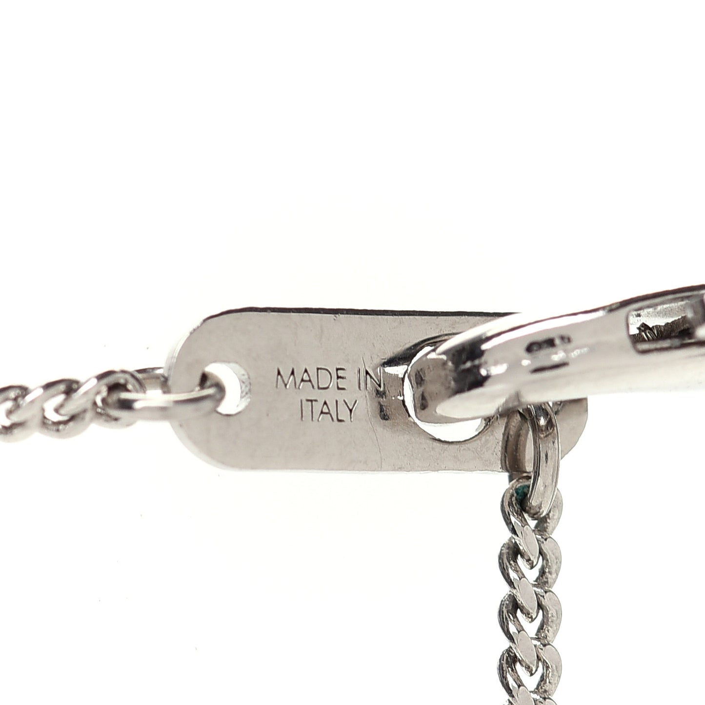 Lacquer Crystal Aquatics Necklace Silver