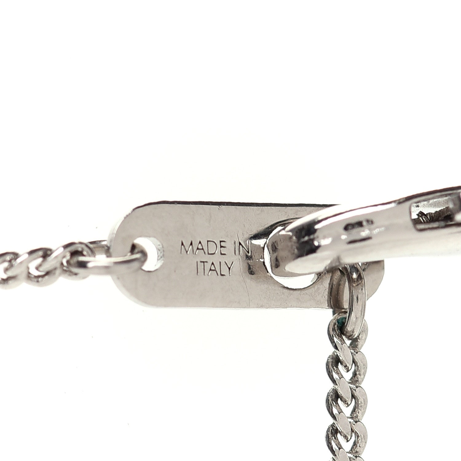 Louis Vuitton Lacquer Crystal Aquatics Necklace Silver 5 of 6