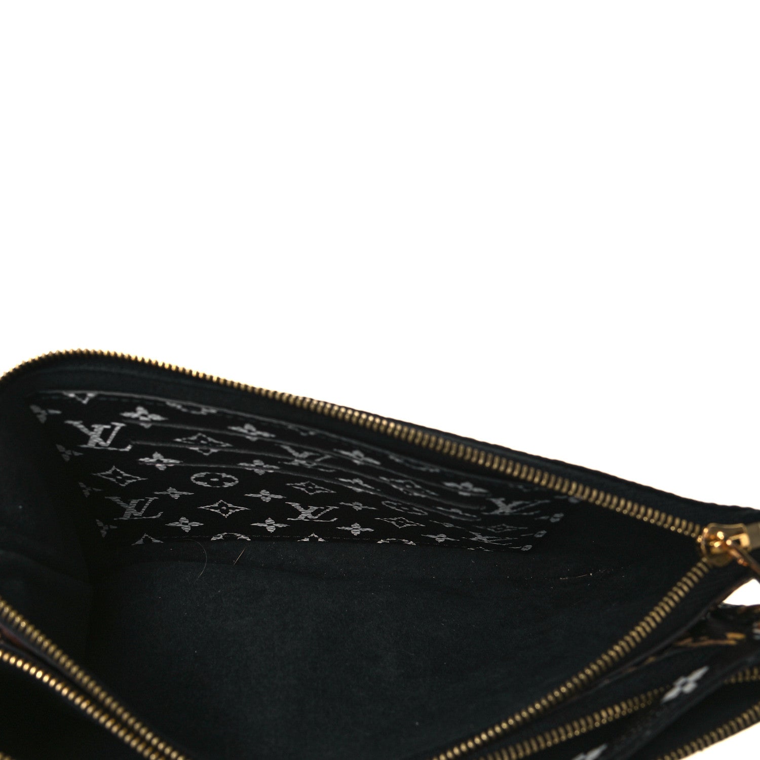 Louis Vuitton Monogram Giant Jungle Pochette Double Zip Black 6 of 11