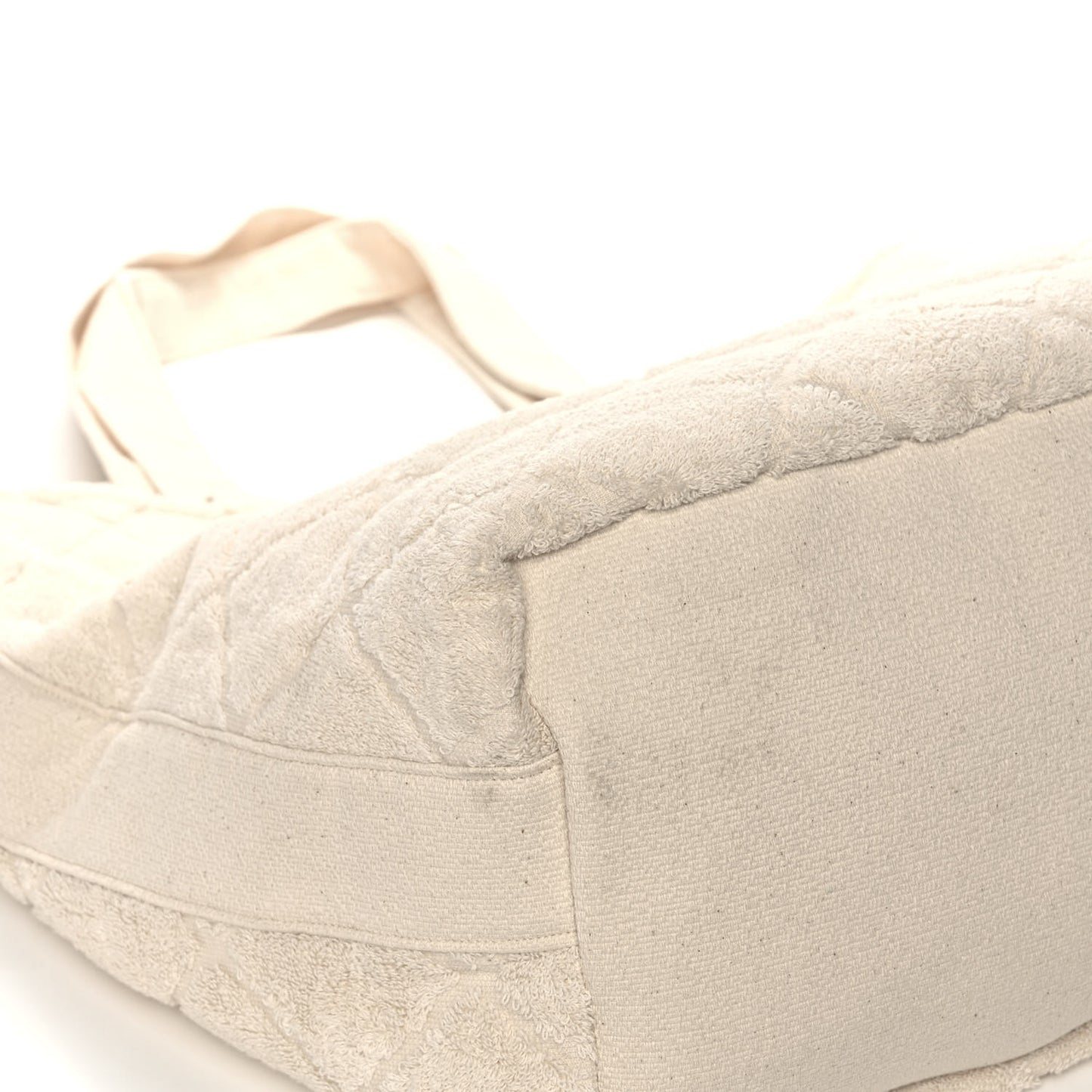 Terry Cotton CC Beach Tote Towel Set Ivory