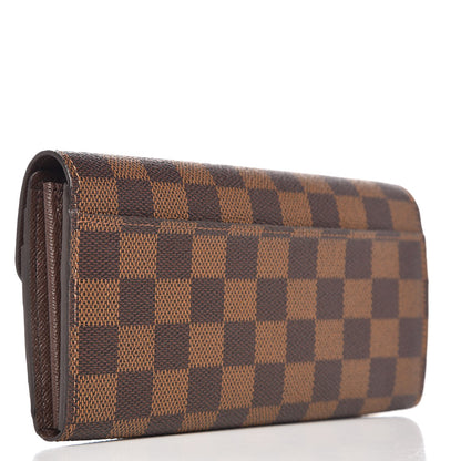 Louis Vuitton Damier Ebene Sarah Wallet NM 3 of 6