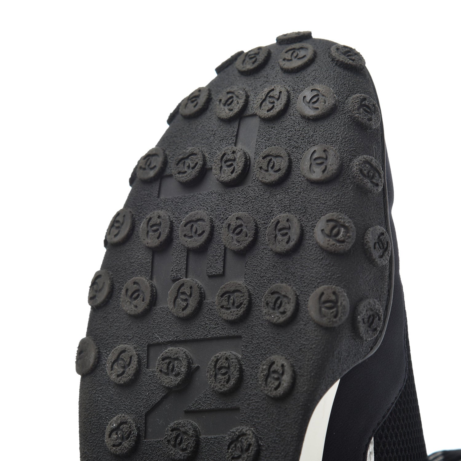 Chanel Calfskin Mesh Lycra Sneakers 39 Black 18 of 22