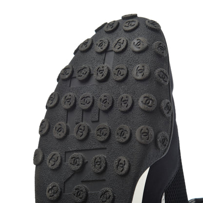 Chanel Calfskin Mesh Lycra Sneakers 39 Black 18 of 22