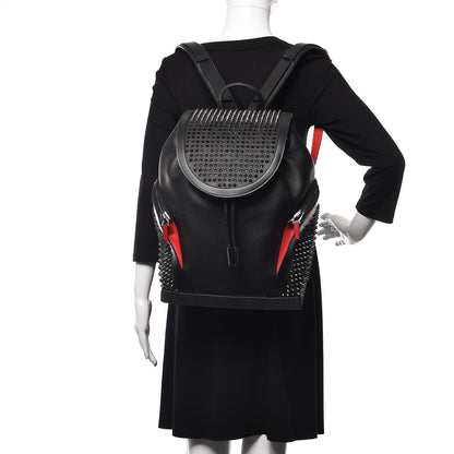 Christian Louboutin Calfskin Spiked Explorafunk Backpack Black 2 of 9