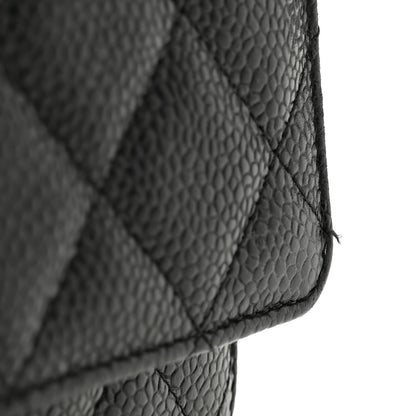 Chanel Caviar Quilted Wallet on Chain WOC Black 12 of 13