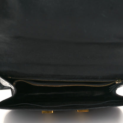 Hermes Shiny Alligator Constance 24 Black 5 of 10