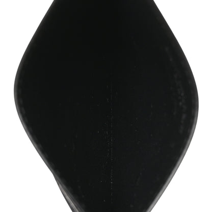 Saint Laurent Calfskin Tiny Cassandre Credit Card Case Black 5 of 8