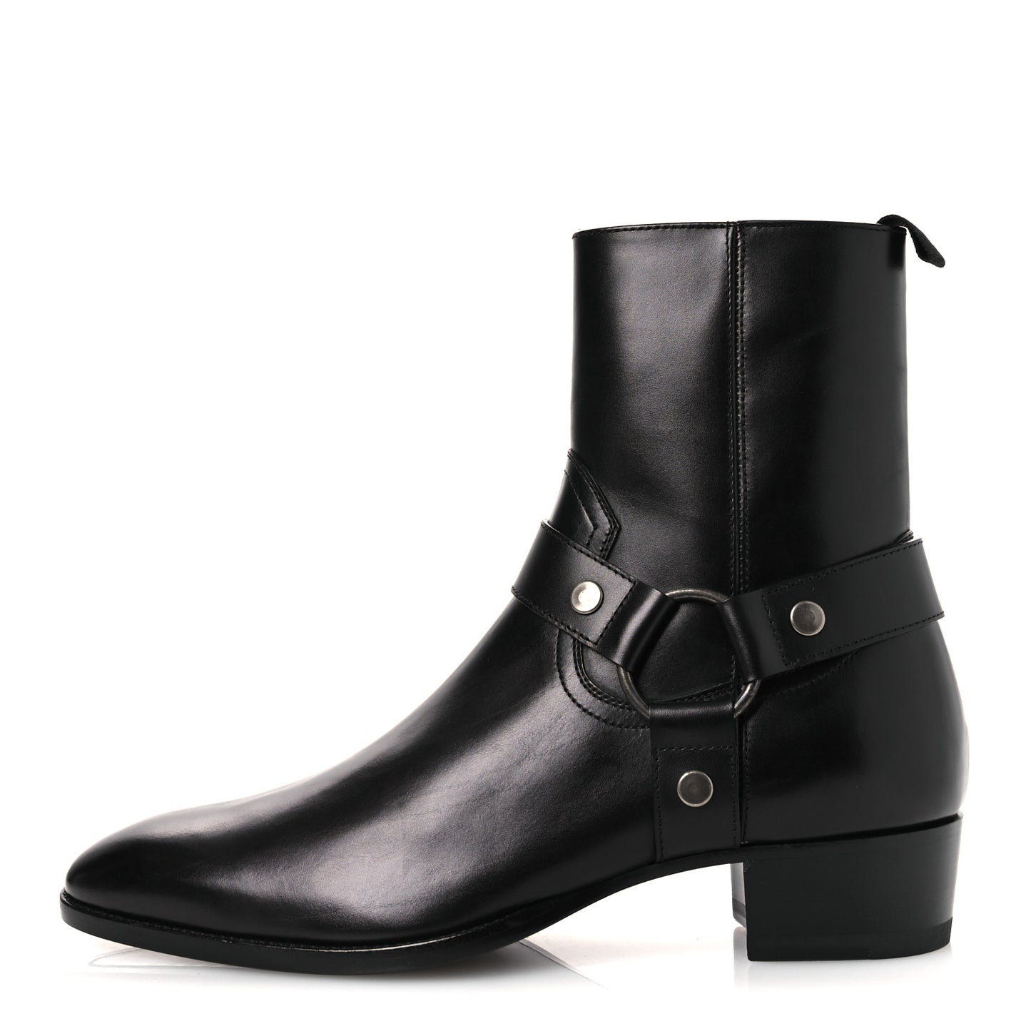 Calfskin Mens Wyatt Marrakesh Harness Ankle Boots 40 Black