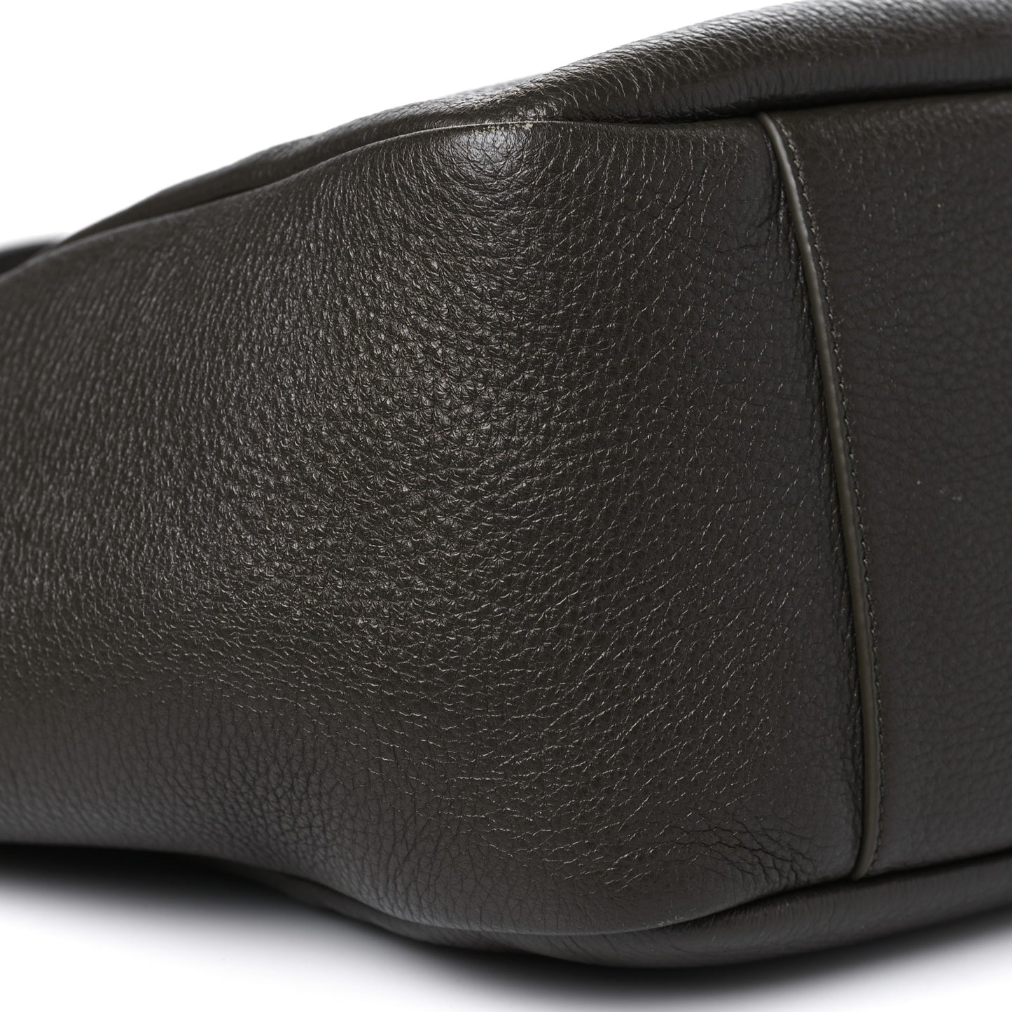 Grained Deerskin Bea Tote Light Musk