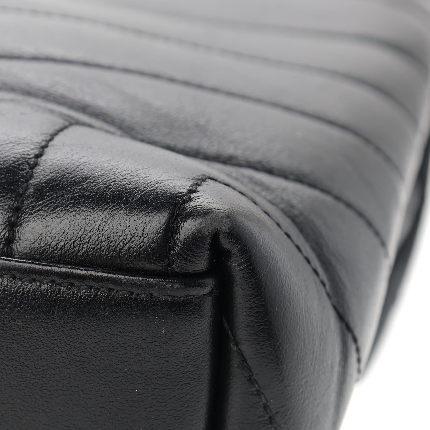 Saint Laurent Calfskin Y Quilted Monogram Medium Loulou Chain Satchel Black 11 of 14