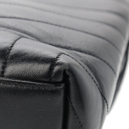 Saint Laurent Calfskin Y Quilted Monogram Medium Loulou Chain Satchel Black 11 of 14
