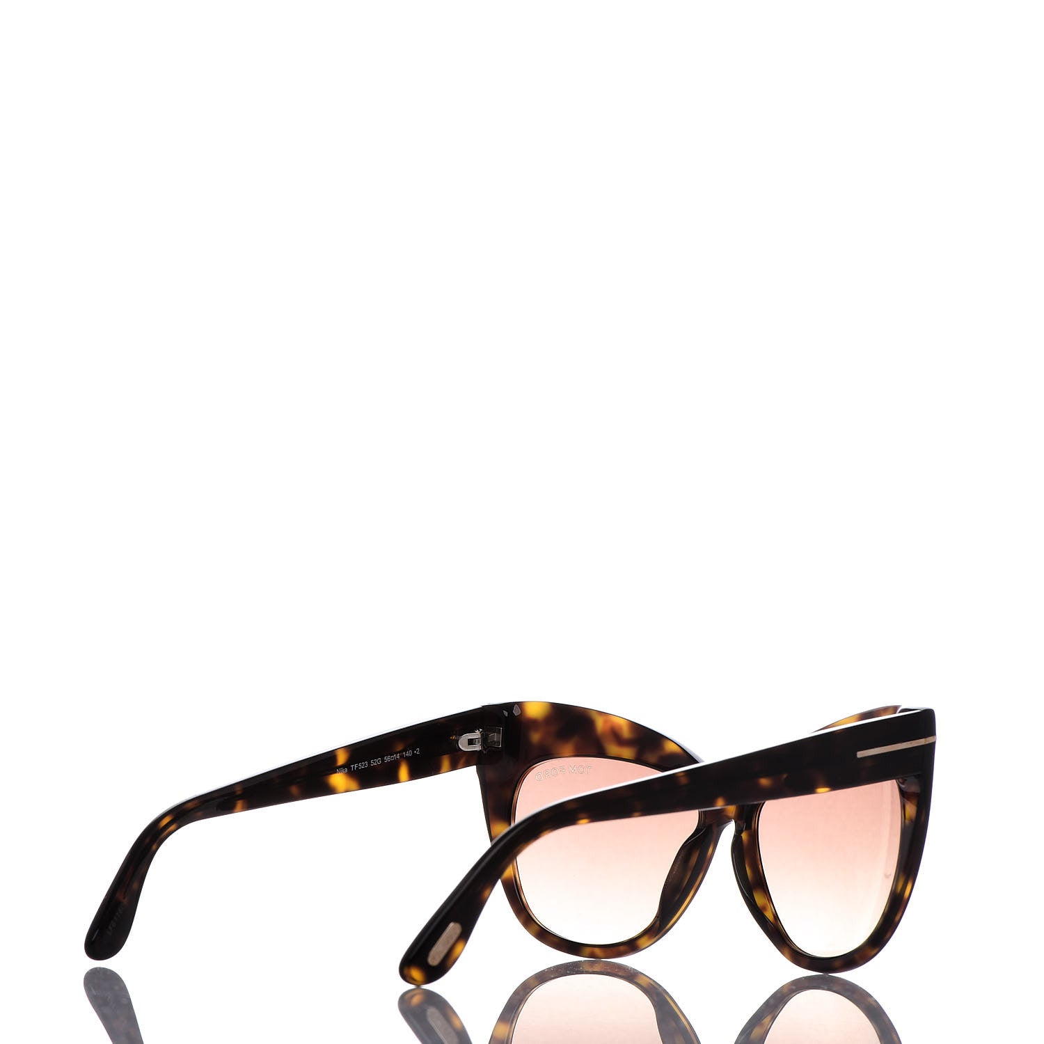 Tom Ford Nika Cat Eye Sunglasses TF523 Havana 4 of 9