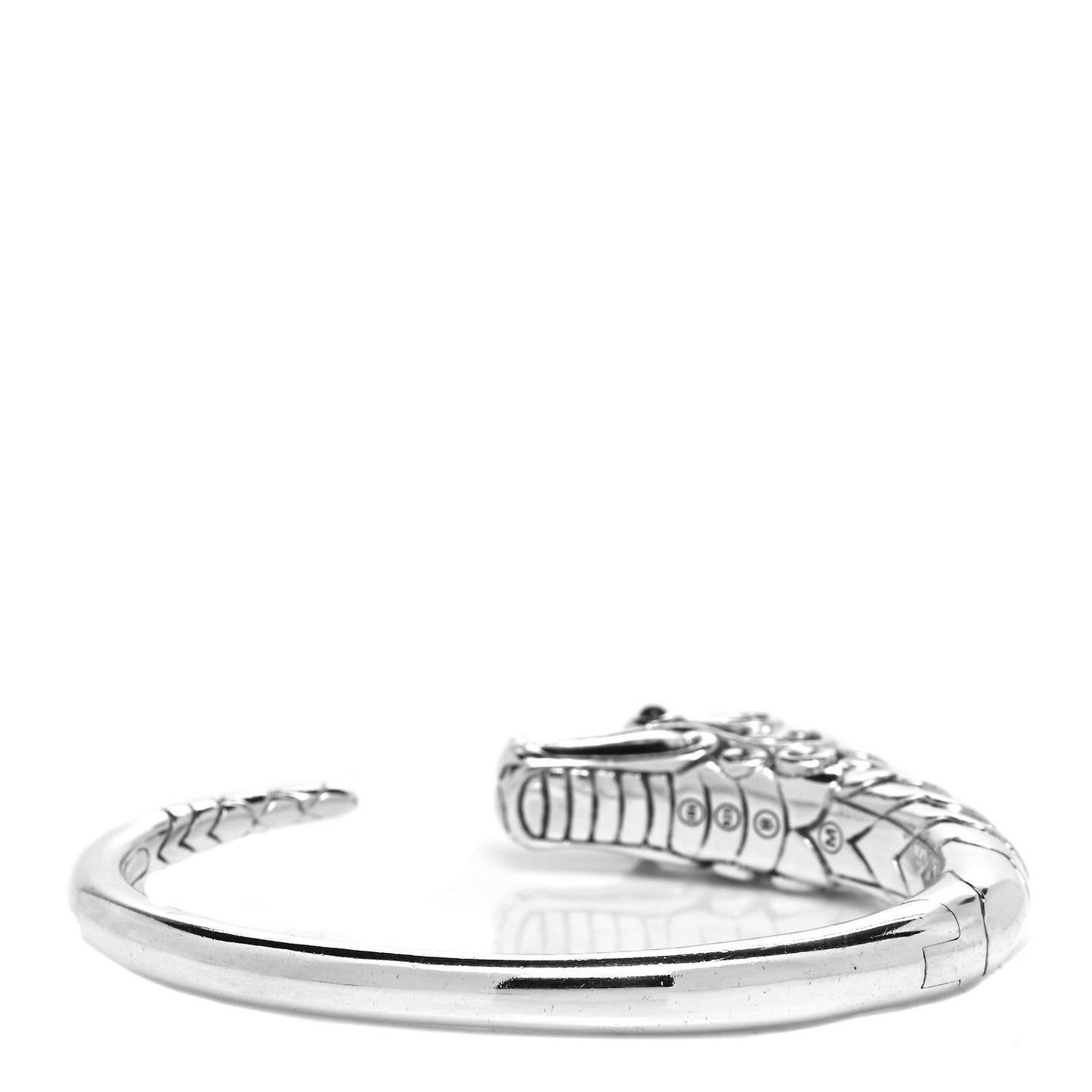 Sterling Silver 18K Yellow Gold Blue Sapphire Legends Naga Dragon Cuff Bracelet