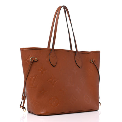 Louis Vuitton Empreinte Monogram Giant Neverfull MM Cognac 3 of 9