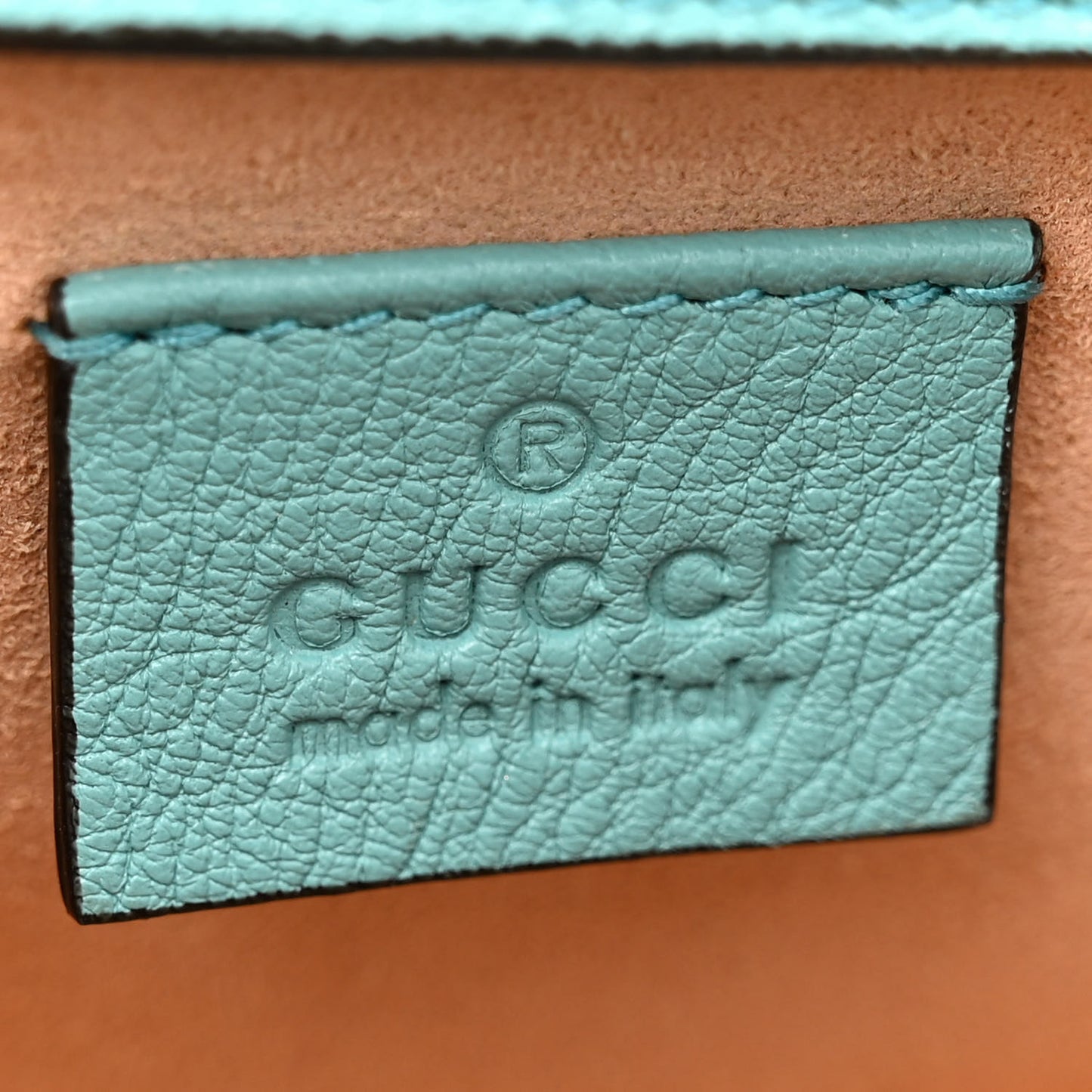 Wonka Grain Calfskin Mini Diana Tote Bag Dusty Azure Orange Fluo