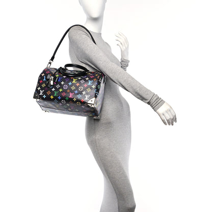 Louis Vuitton LV X TM Monogram Multicolor Speedy Soft 30 Black 3 of 9
