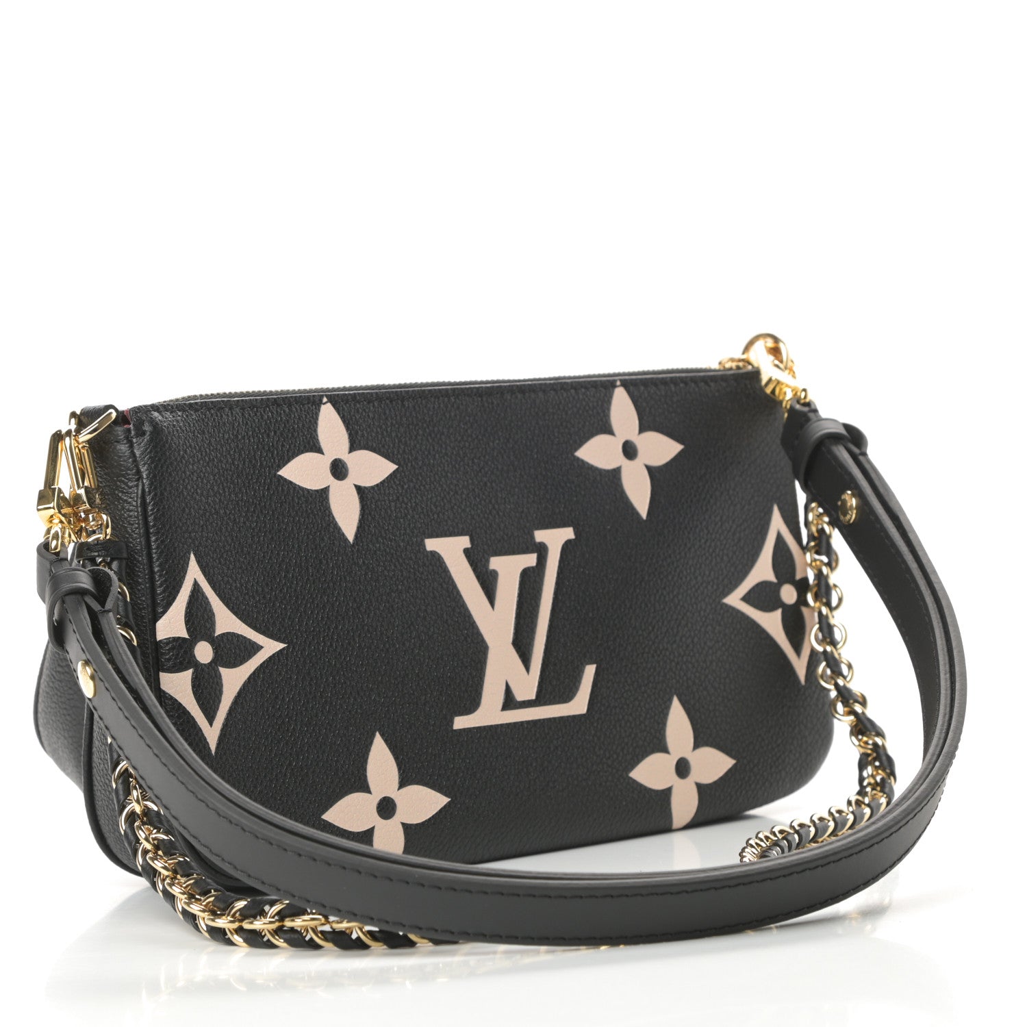 Louis Vuitton Empreinte Monogram Giant Multi Pochette Accessories Black Beige 3 of 11