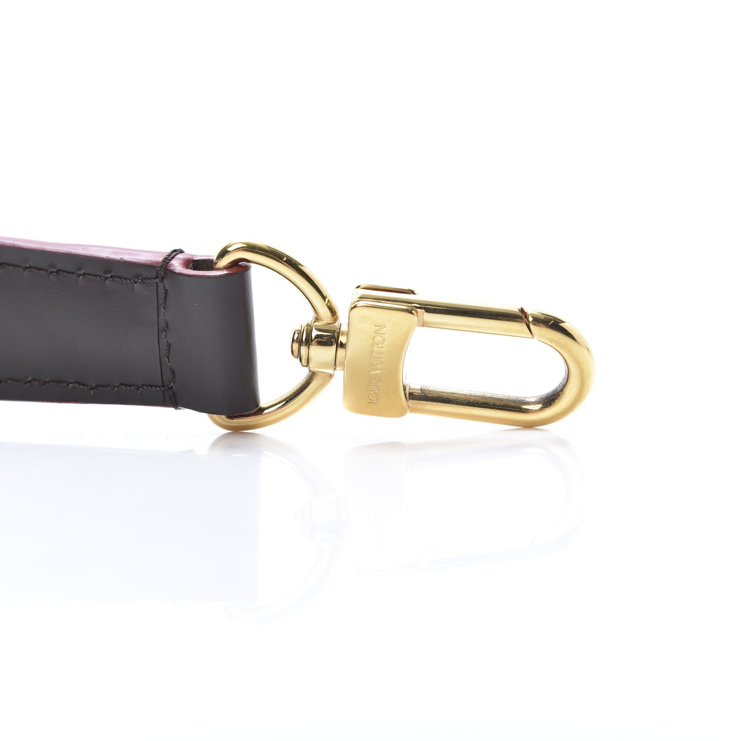 Louis Vuitton Calfskin Caissa Hobo Strap Ebene 3 of 3