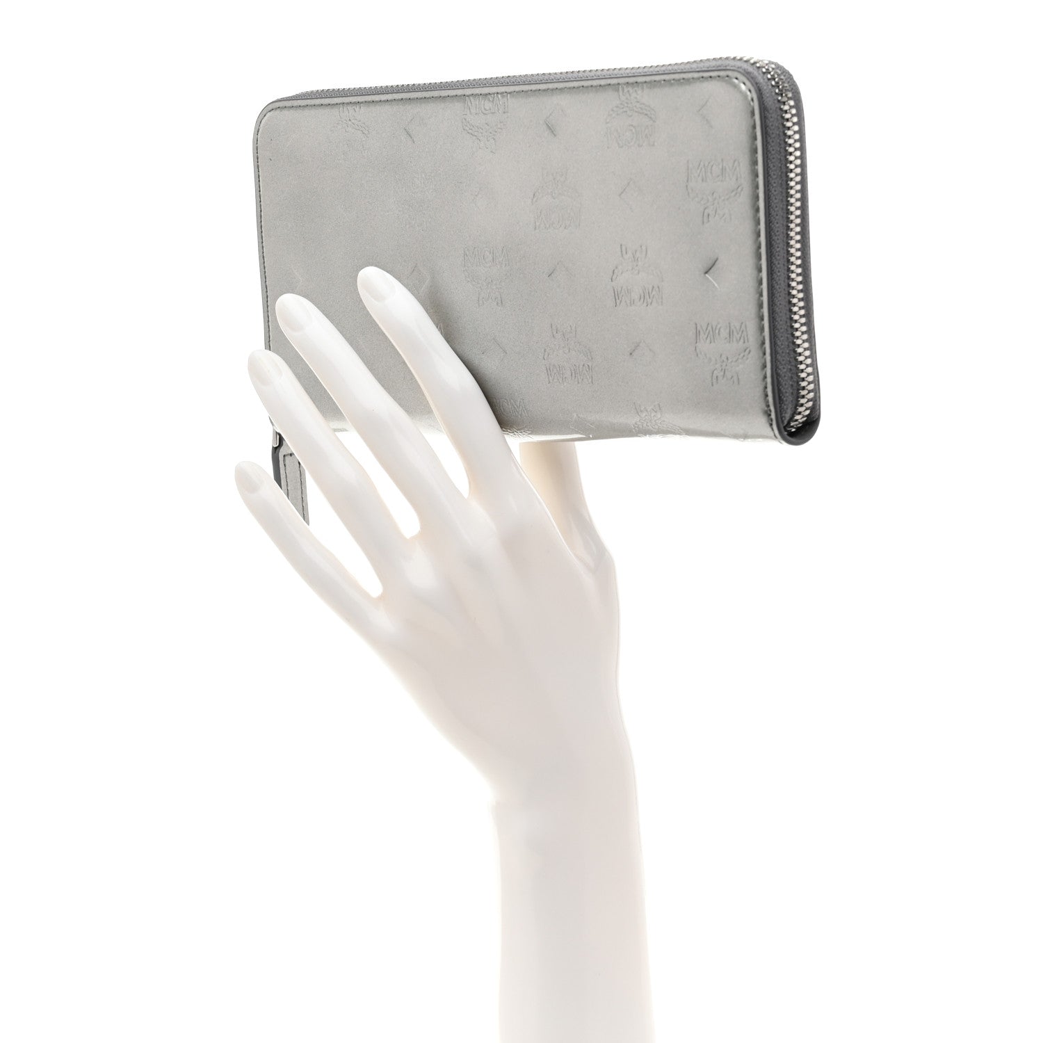 MCM クロスボディウォレット シルバー MCM クロスボディウォレット シルバー
