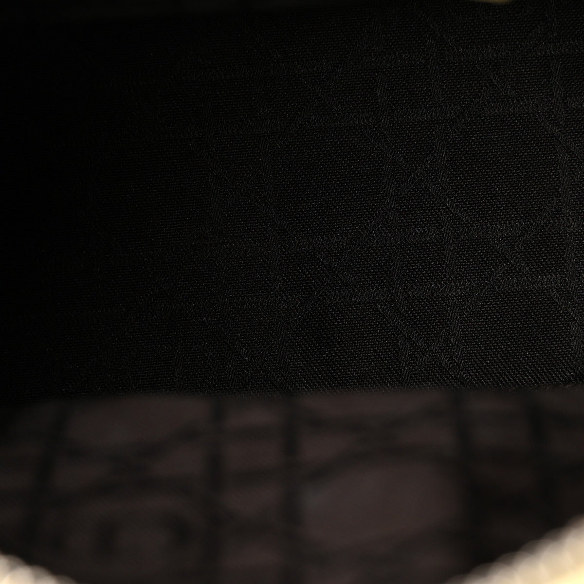 Lambskin Cannage Medium Lady Dior Light Yellow