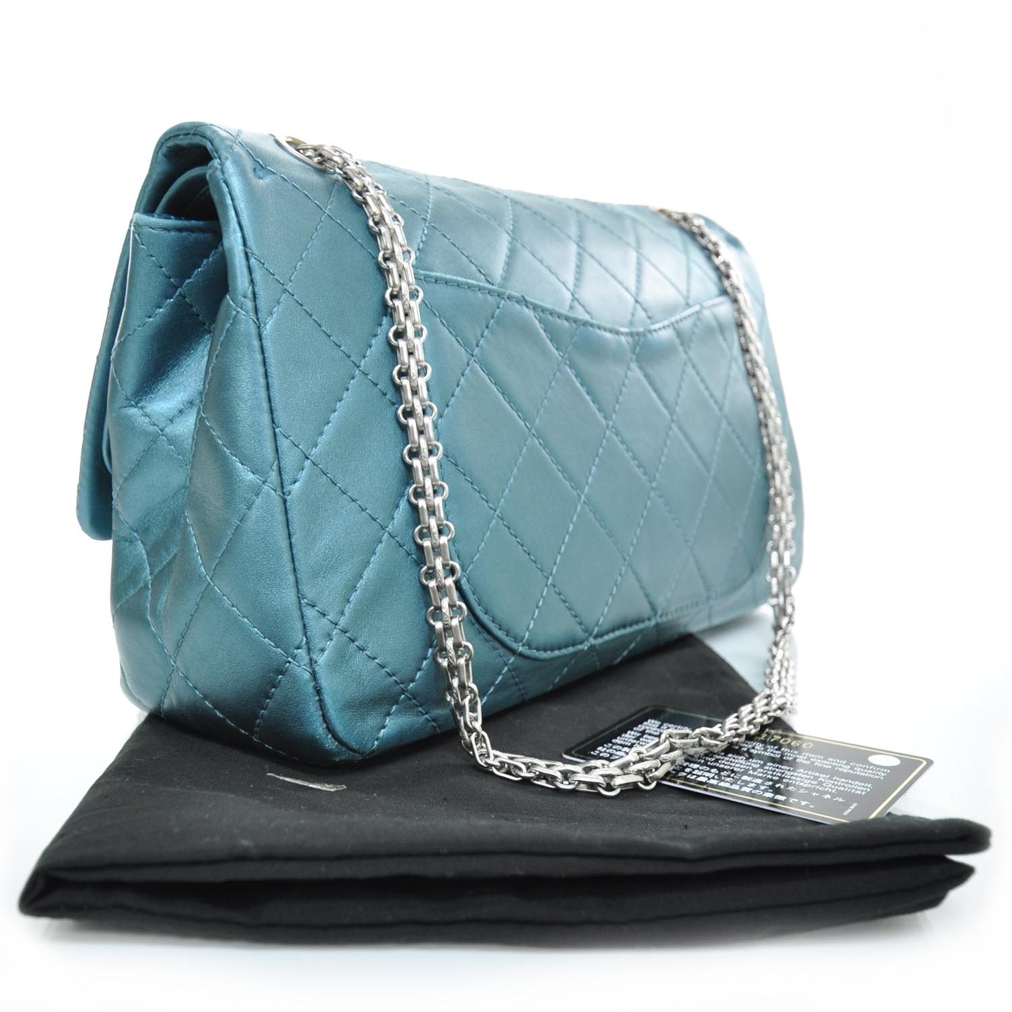 Leather 2.55 Reissue 227 Flap Metallic Turquoise