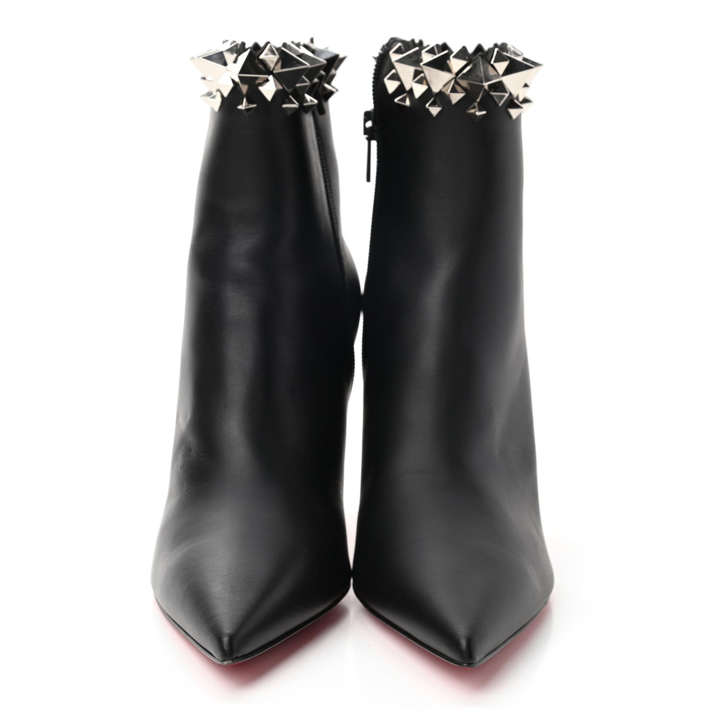Calfskin Firmamma 85 Booties 40 Black Silver