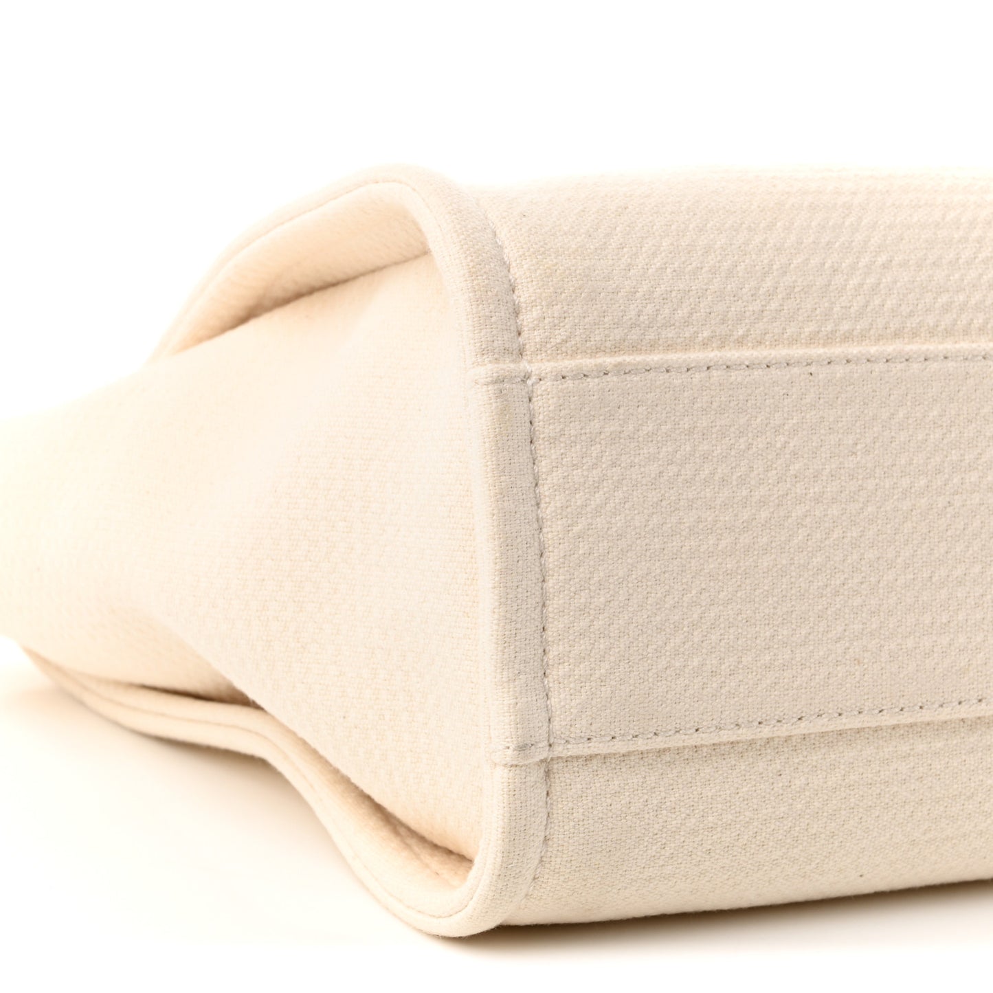 Mixed Fibers Small Deauville Tote Beige