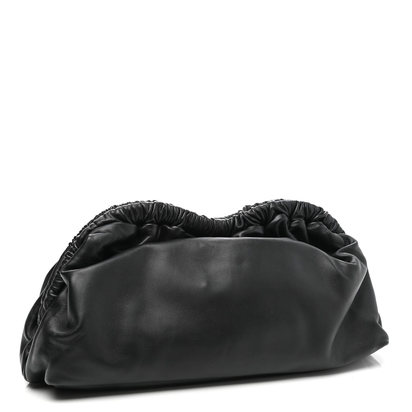 Lambskin Cloud Clutch Black Flamma