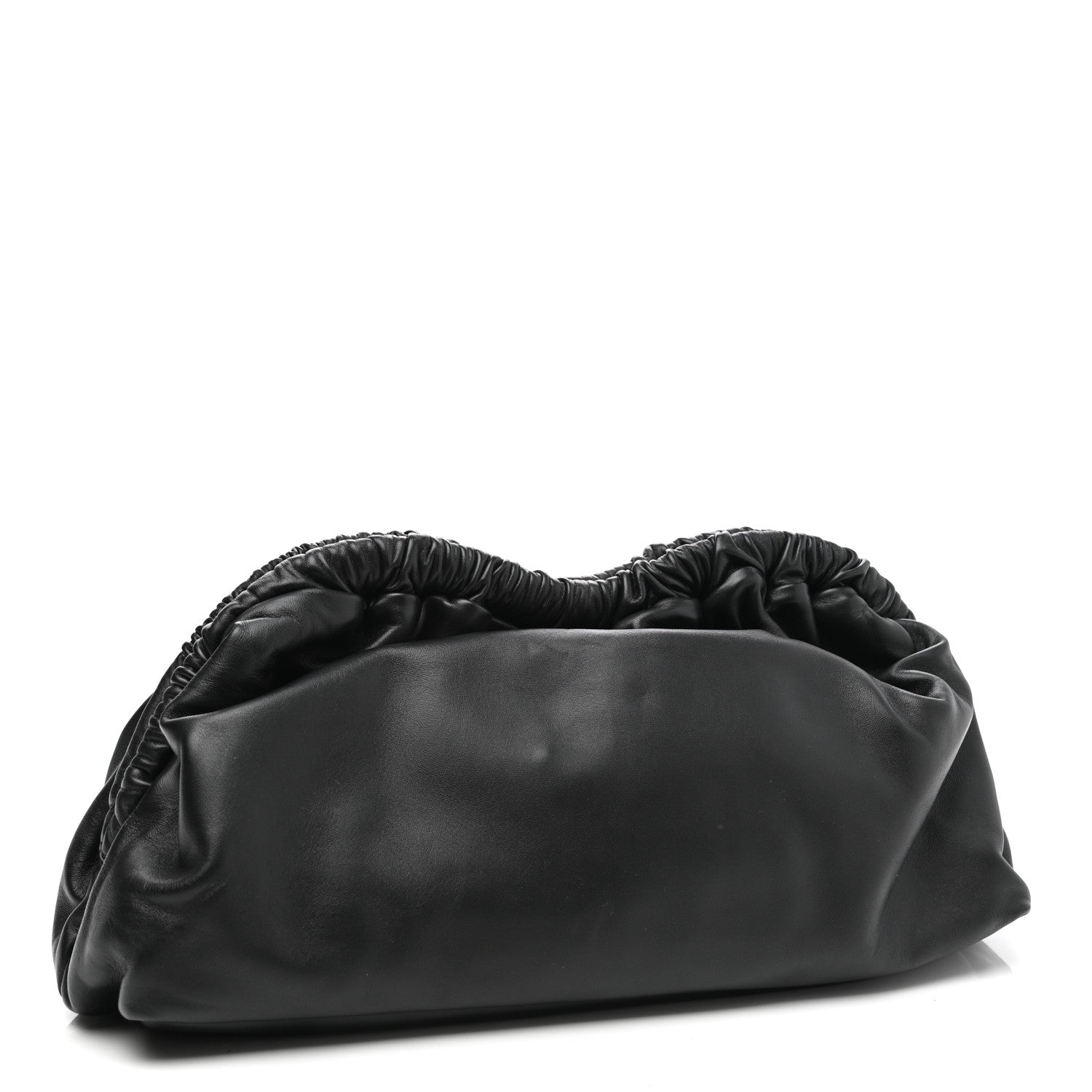 Mansur Gavriel Lambskin Cloud Clutch Black Flamma 3 of 6