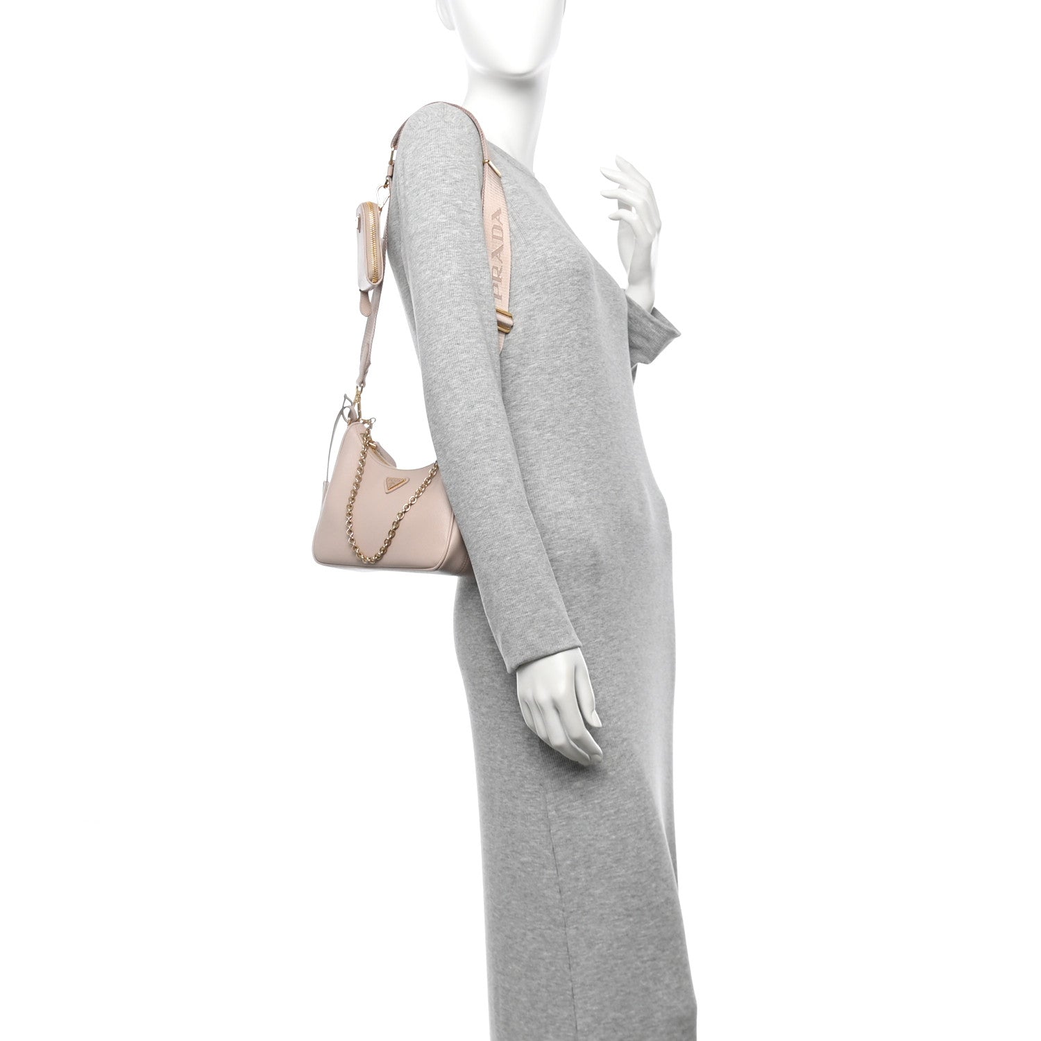 Prada Saffiano Re-Edition 2005 Shoulder Bag Ninfea 2 of 11
