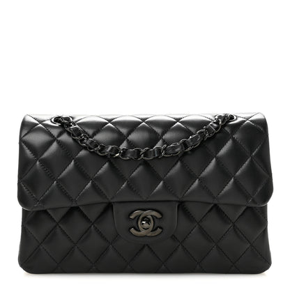 Chanel Lambskin Quilted Small Double Flap So Black 1 of 11