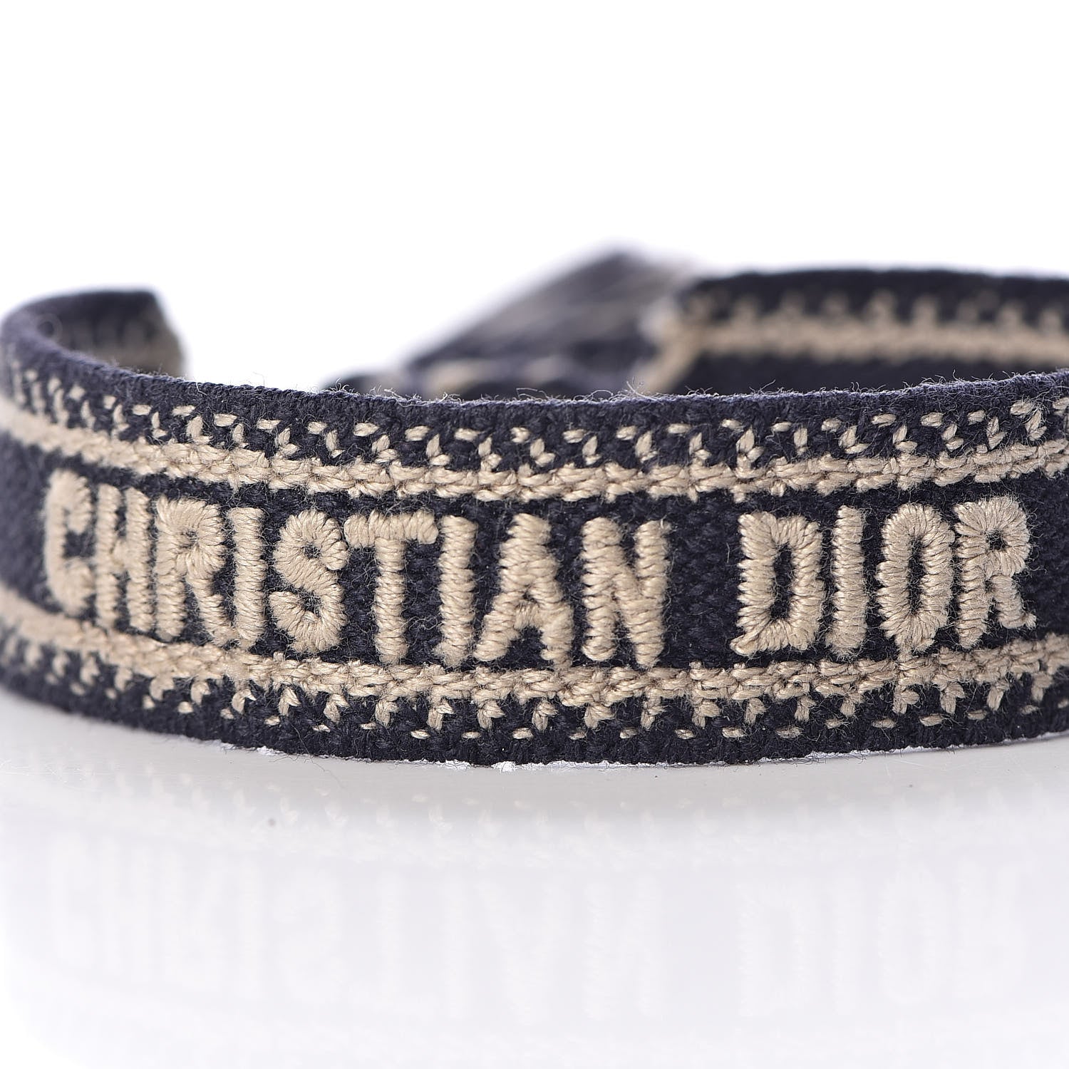 Christian Dior Woven Cotton J'Adior Friendship Bracelet Set Navy 4 of 5